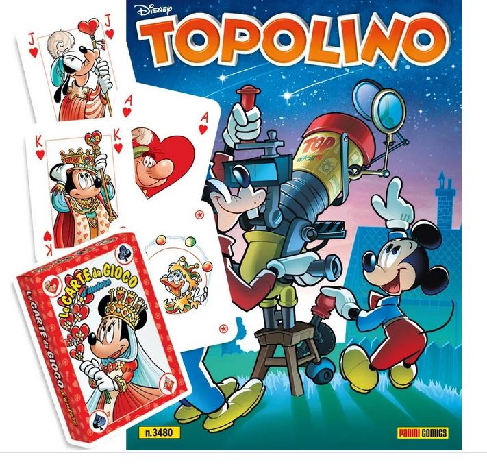 Fumetto – Panini Disney – Topolino #3480 con Mazzo di Cart...