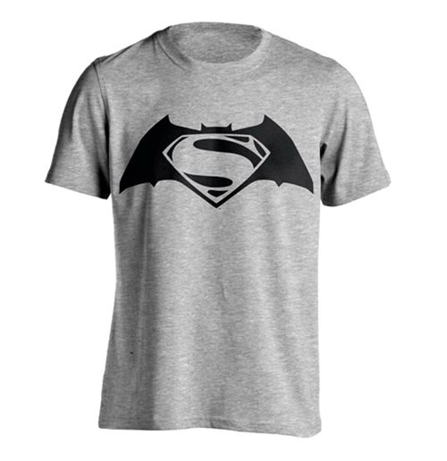 T-Shirt – DC Comics – Batman v Superman Logo – Tagli...