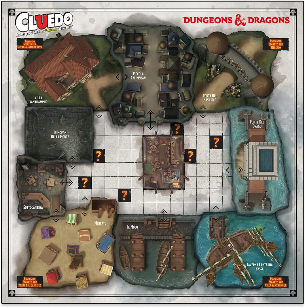 GDT - Winning Moves - Cluedo Dungeon and Dragons - Ita - immagine 2